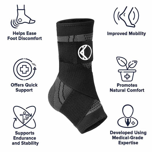 Foot Sleeve with Support Straps